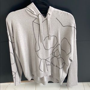 Skull cashmere hoodie